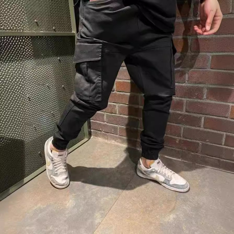Herren Cargo-Hosen Bequem Elastisch Mit Seitentaschen