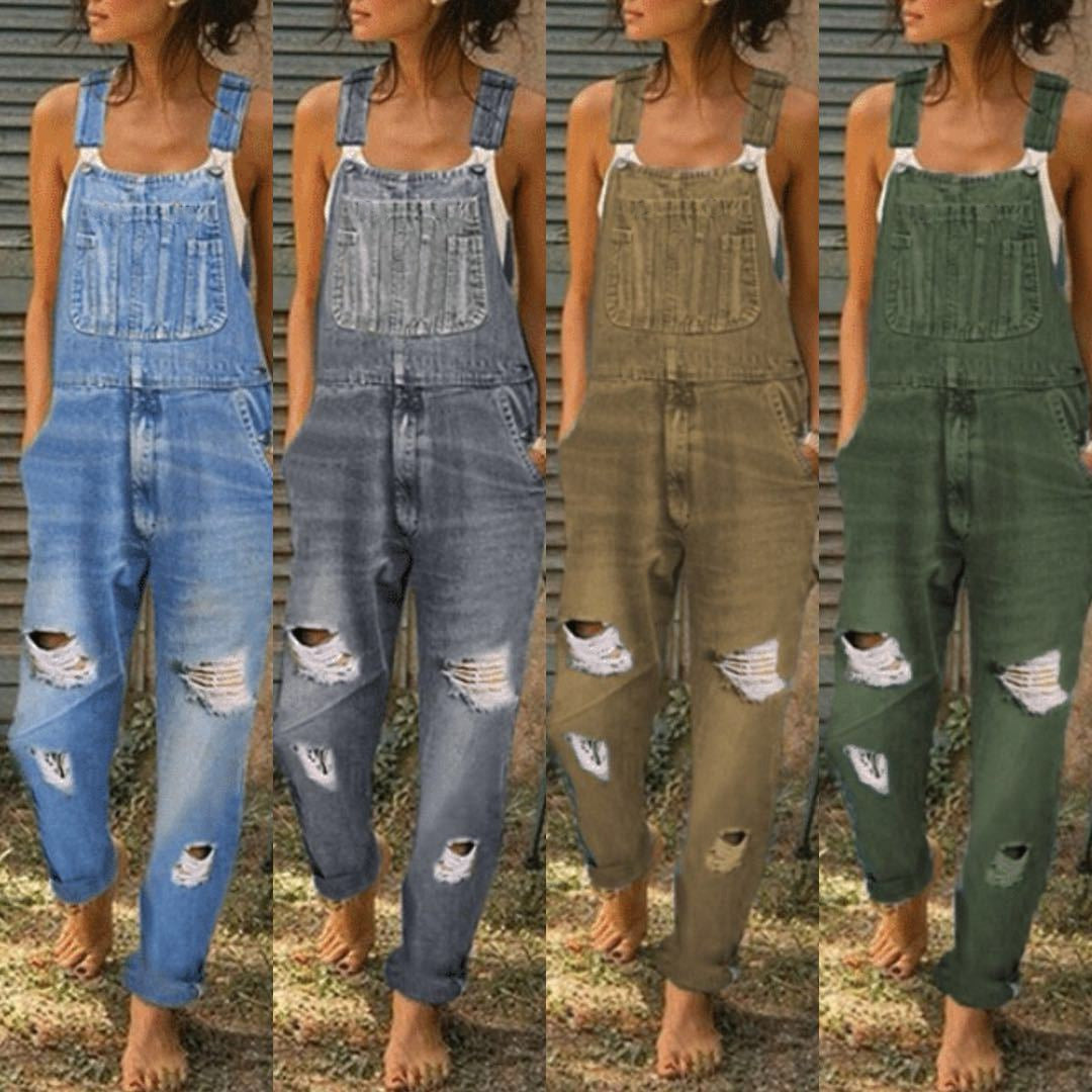 Damen Overall Lässig Vintage Style - BerlinGlamour