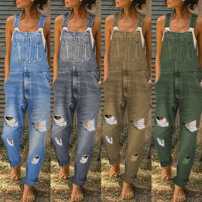 Damen Overall Lässig Vintage Style - BerlinGlamour