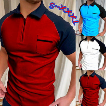 Herren Poloshirt Kurzarm Funktionales Sportshirt Mit Brusttasche - BerlinGlamour