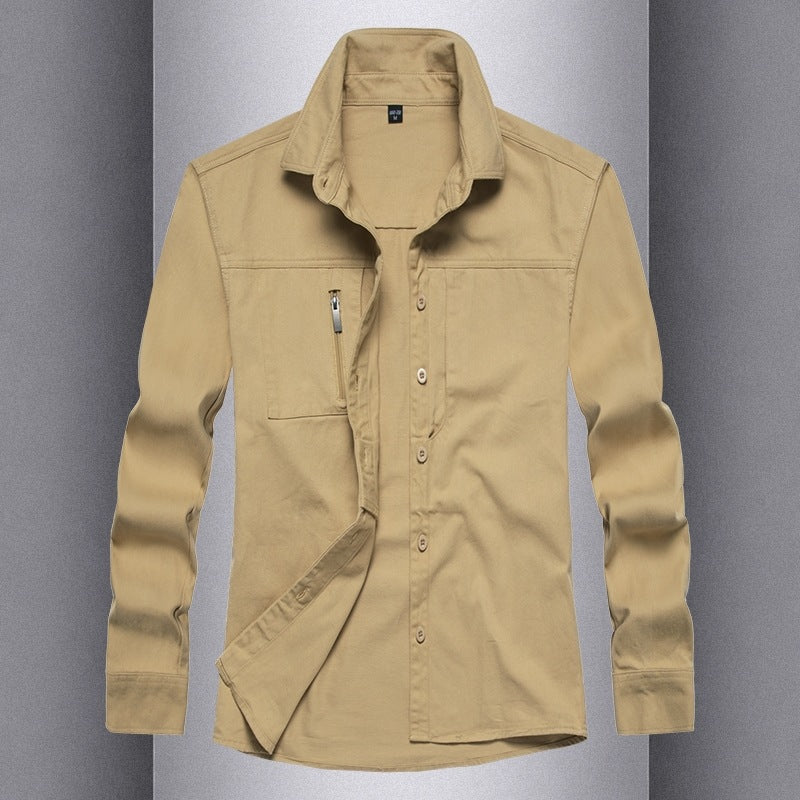 Herren Langarmshirt Modern mit Taschen Berlin Style - BerlinGlamour
