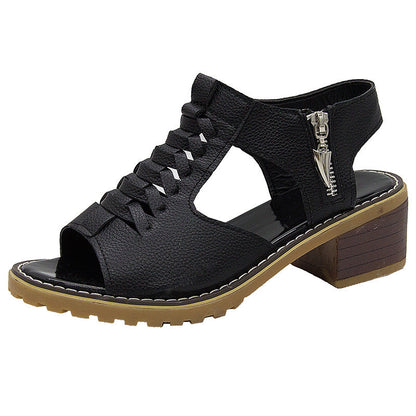 Damen Sandalen mit Absatz Orthopädisch Bequem Spitze