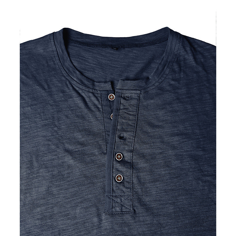 Herren Langarmshirt Knopfverschluss Modern Berlin_Style