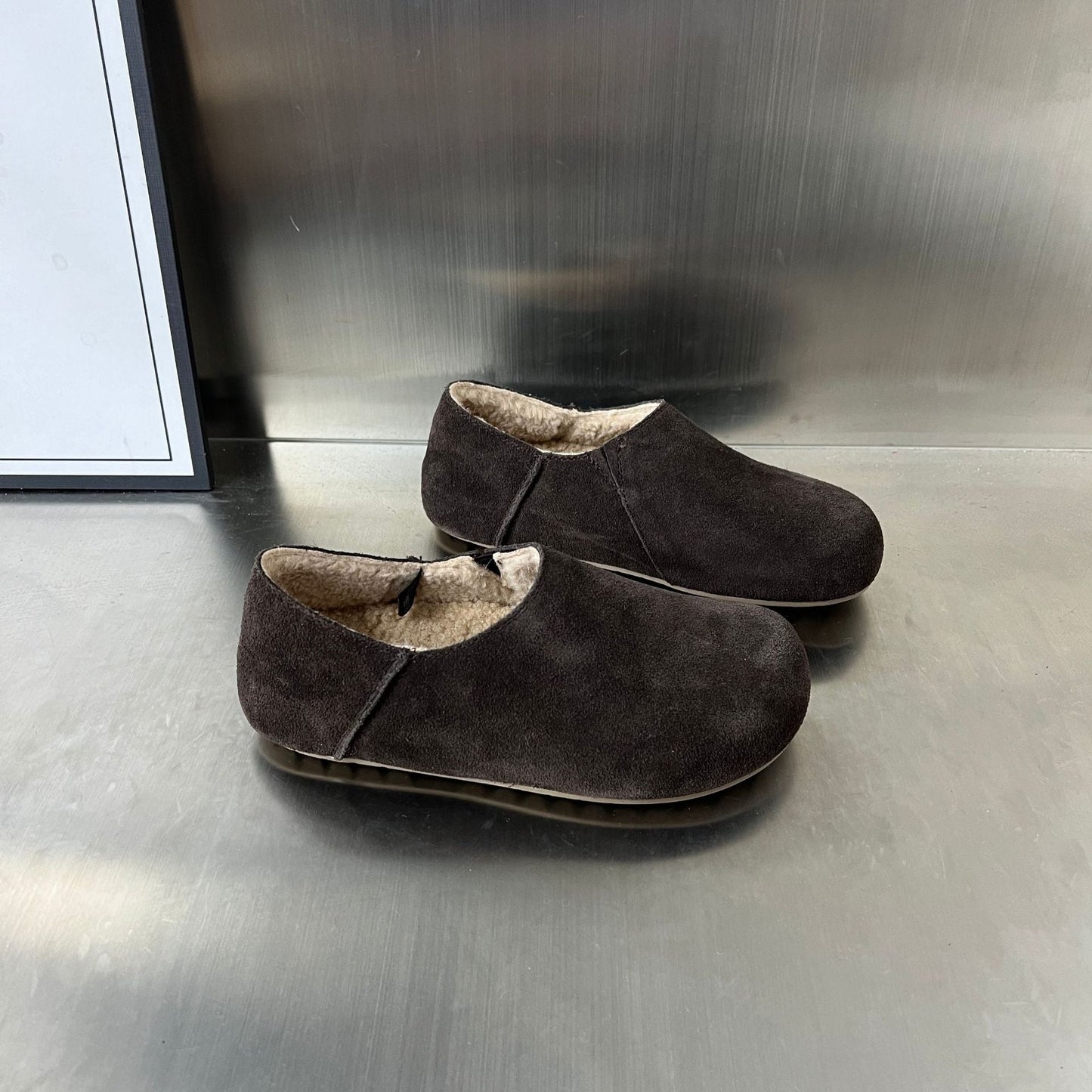 Weiche Hausschuhe Damen Wildleder Kuschelig Warm
