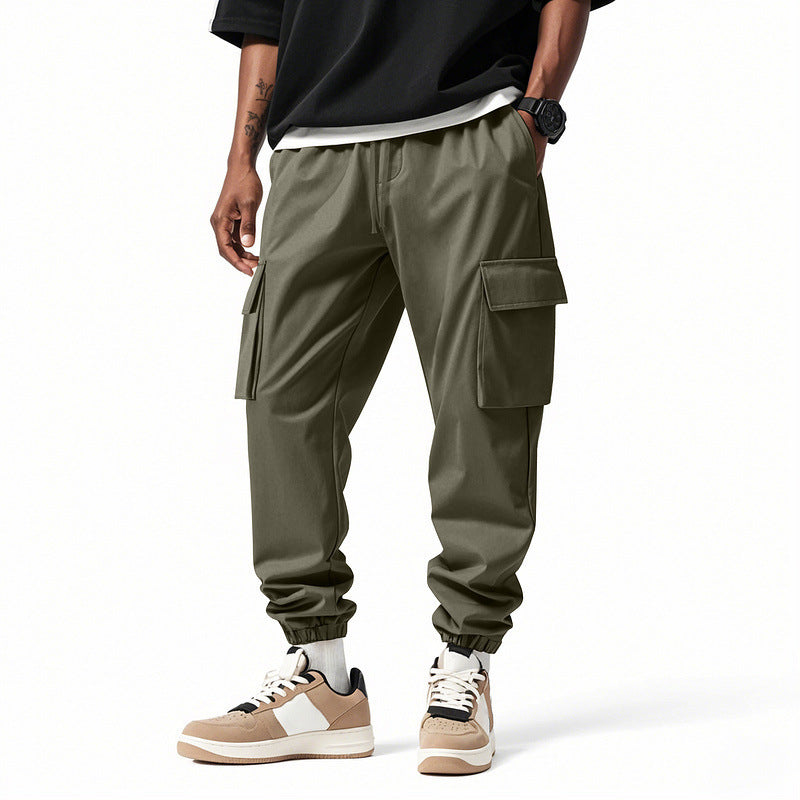 Herren Cargo Hose Elastischer Bund Freizeit Bequem