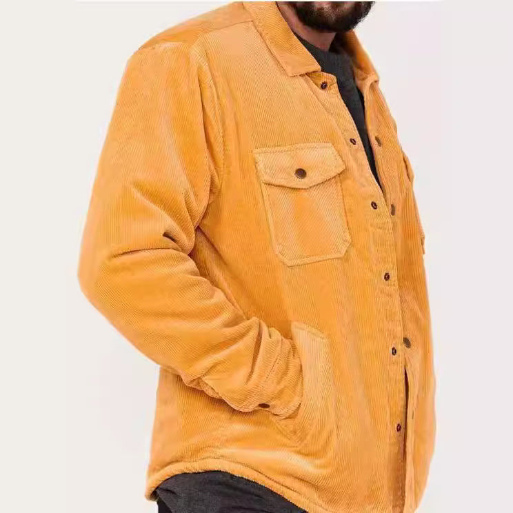 Herren Cordjacke Warm Gefüttert Praktisch