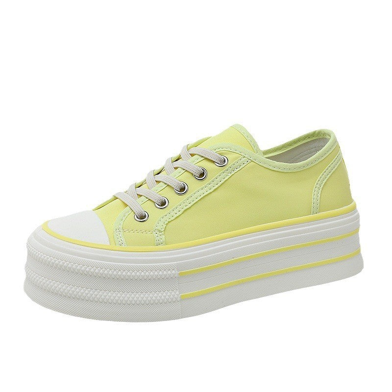Damen Plateau Sneaker Plüsch atmungsaktiv bequem - BerlinGlamour