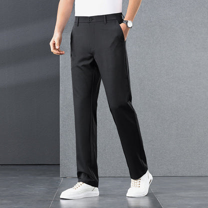 Herren Businesshose Elegant Slim Fit mit Gummizug
