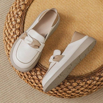 Damen Sneaker Mokassin Comfort Schleifen Bequemheit