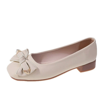 Damen Ballerinas Weich Bequem Schleifen Detail Elegante Schuhe
