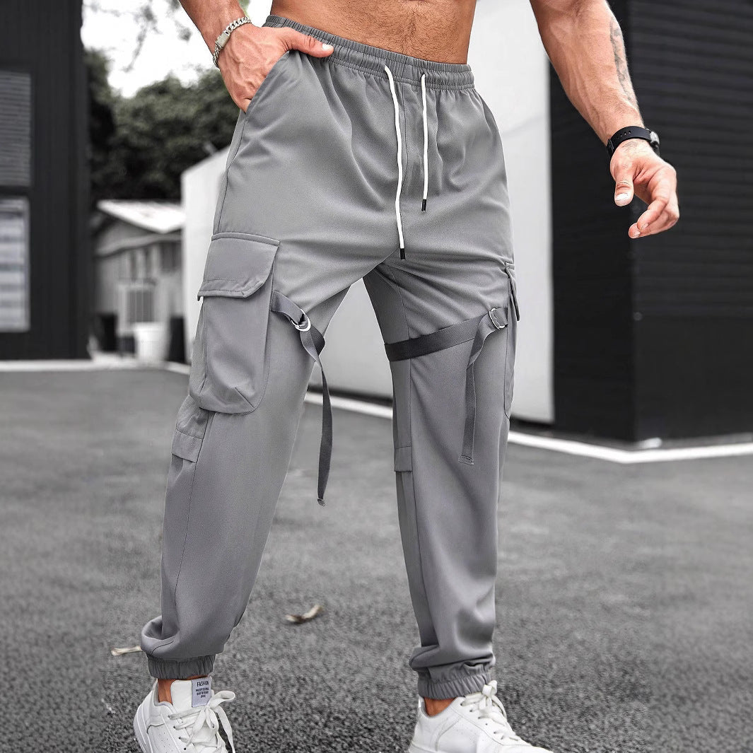 Herren Trainingshose Cargo-Style mit Taschen Modern