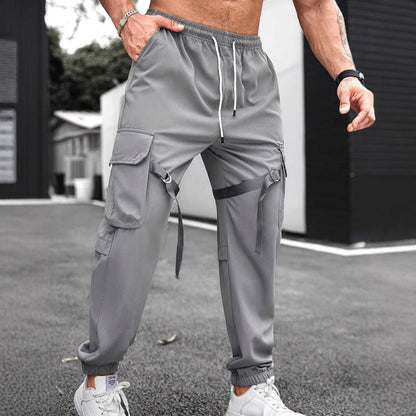 Herren Trainingshose Cargo-Style mit Taschen Modern