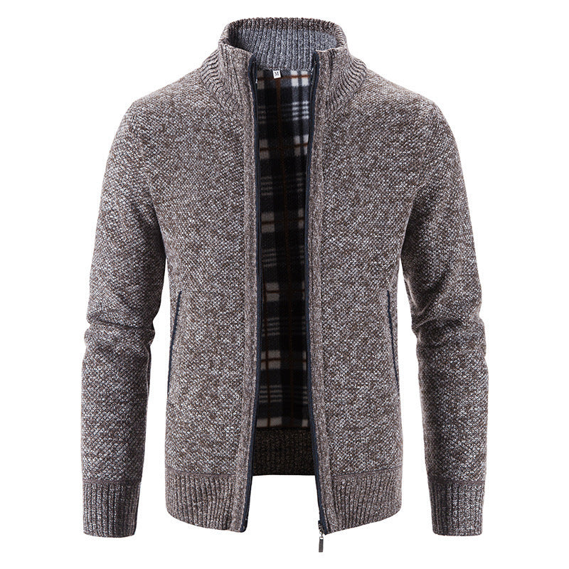 Herren Strickjacke Warm Isoliert Winterjacke Modern