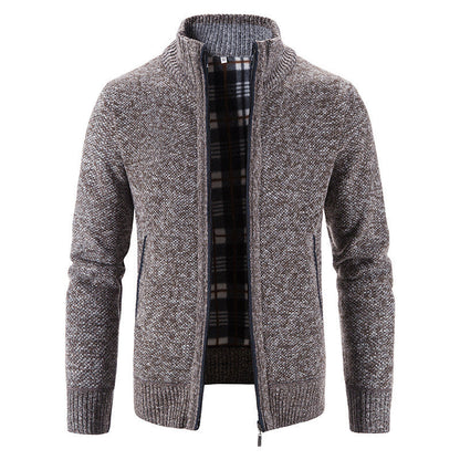 Herren Strickjacke Warm Isoliert Winterjacke Modern