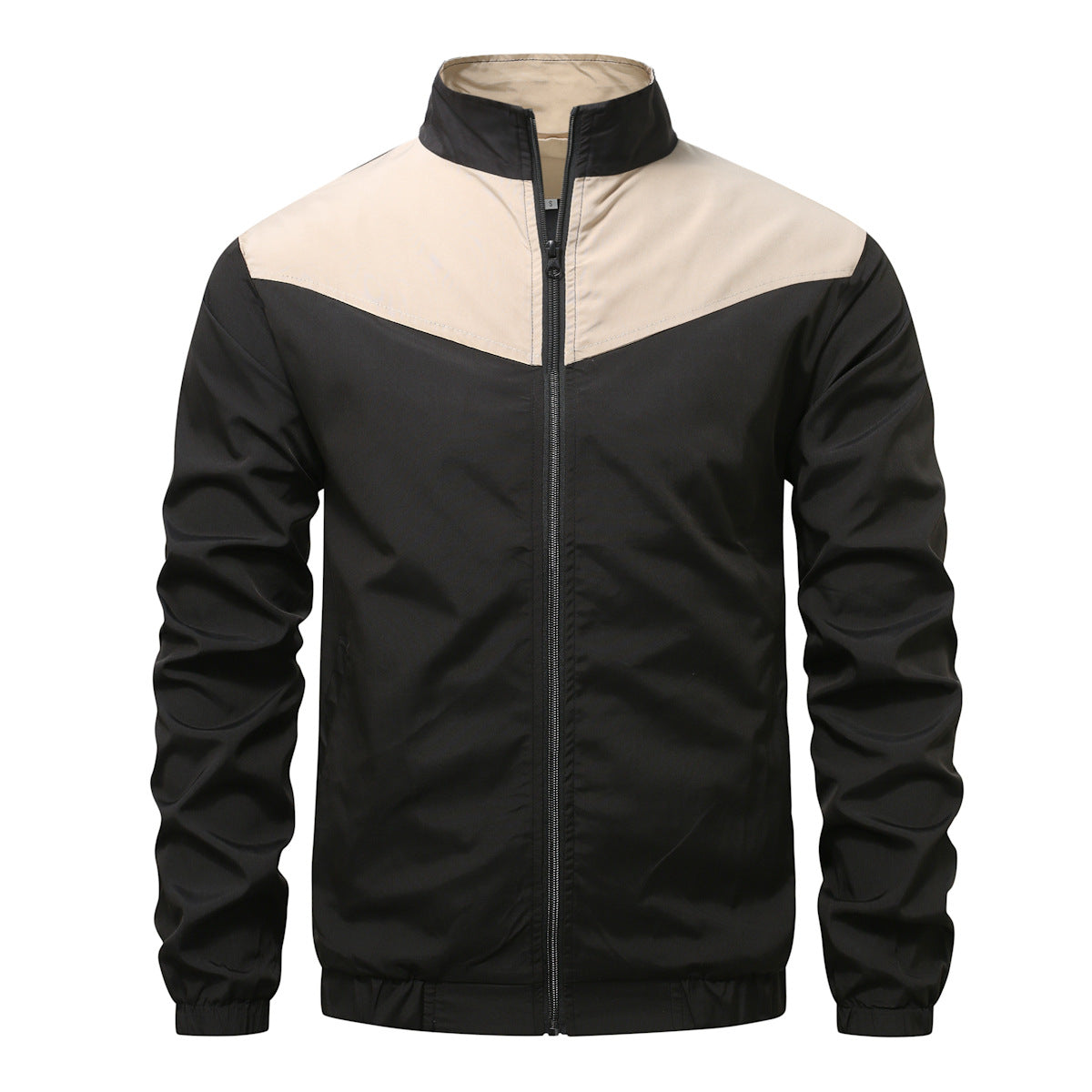 Herren Windjacke Sportlich Farbblock Design Modern