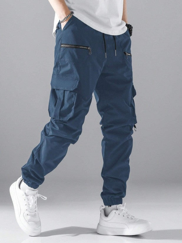 Herren Cargo-Jogginghose Mit Taschen Modern Sportlich