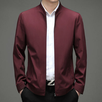 Herren Übergangsjacke Modern Stehkragen Praktisch