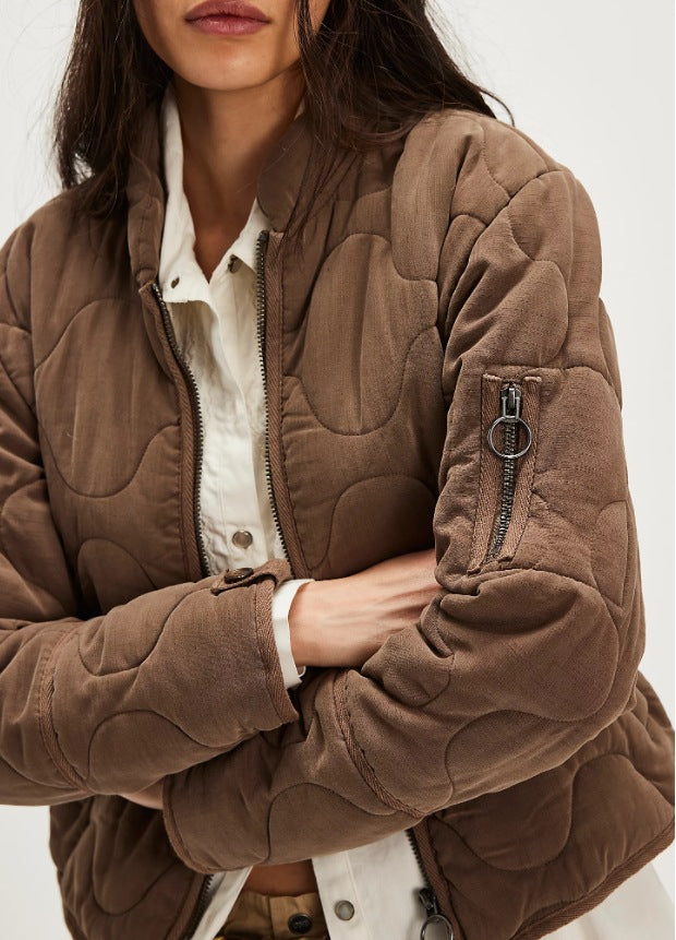 Gesteppte Damen Bomberjacke Trendy Berlin