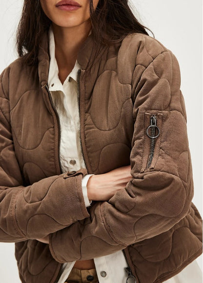 Gesteppte Damen Bomberjacke Trendy Berlin