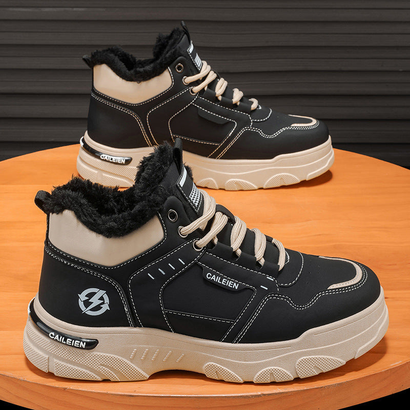 Damen Sneaker Winter Warm Kuschelig High-Top