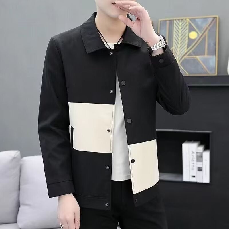 Herren Übergangsjacke Modern Farbblock Design Trendy