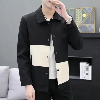 Herren Übergangsjacke Modern Farbblock Design Trendy