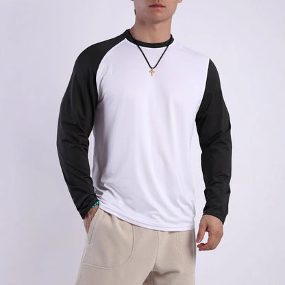 Herren Sportshirt Langarm atmungsaktiv Feuchtigkeitsregulierend - BerlinGlamour