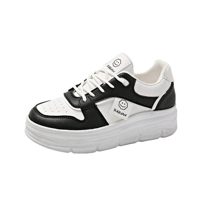 Damen Sneaker Plattform Schuhe Hoch mit Polsterung