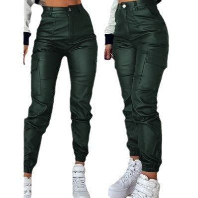 Damen Cargo-Hose Bequem Elastisch Taschen