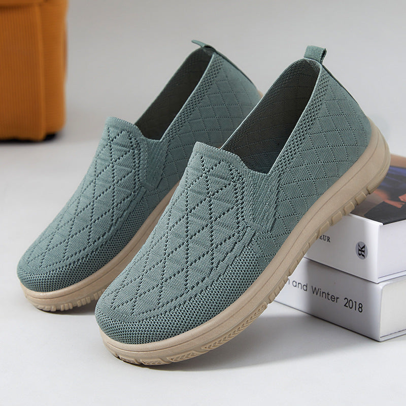 Damen Slip-On Schuhe Bequem Atmungsaktiv Leicht