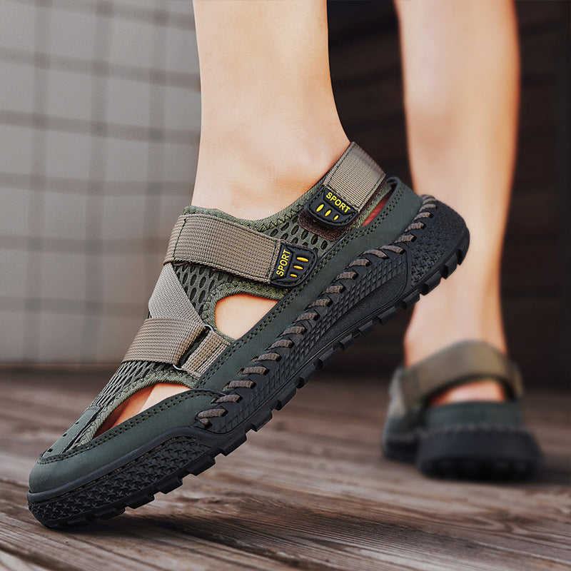 Damen Sport Sandalen Komfort Klettverschluss Bequem