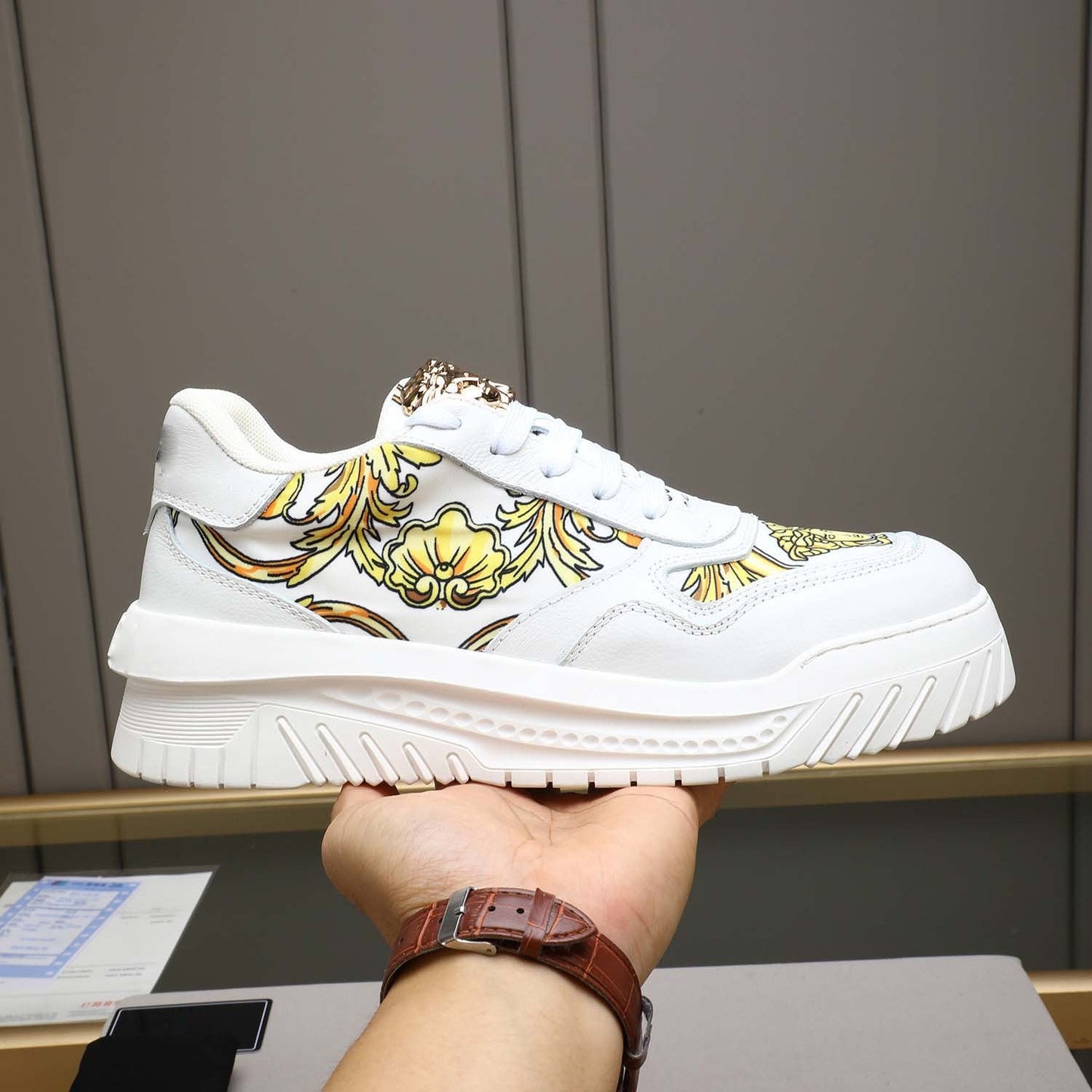 Damen Sneaker Elegantes Design Floralmuster DamenSchuhe