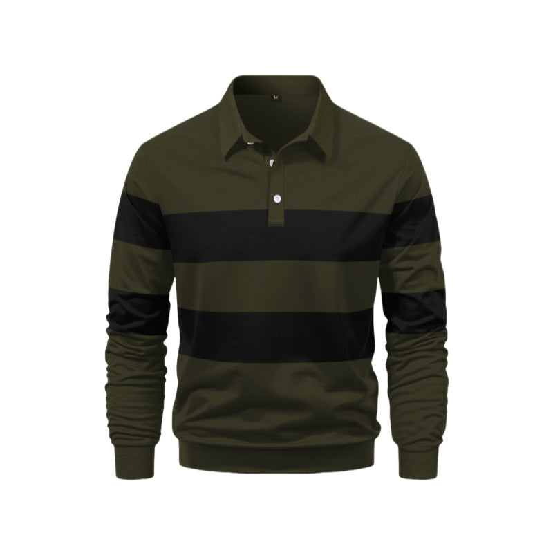 Herren Polo-Shirt Sportlich Streifen-Design Modern