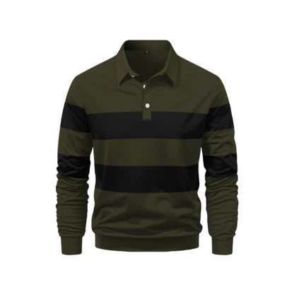 Herren Polo-Shirt Sportlich Streifen-Design Modern