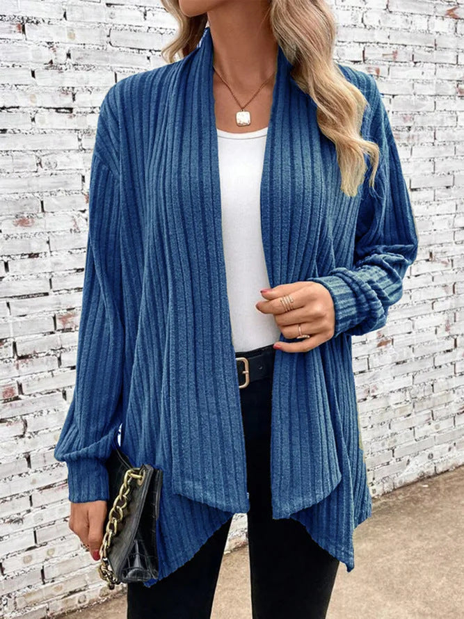 Damen Strickjacke Offener Schnitt Moderne Gesamtlook