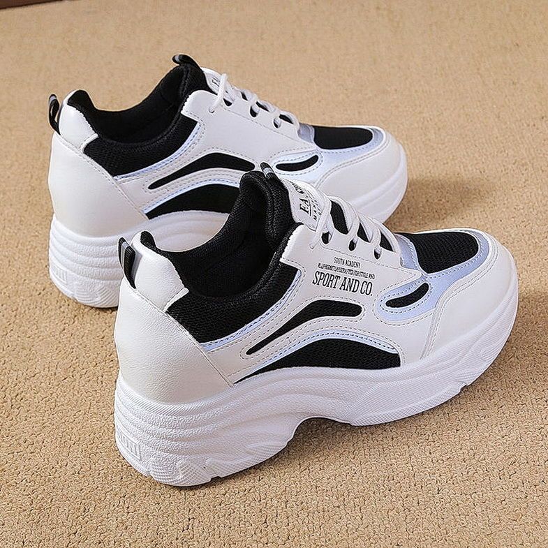 Damen Plateau Sneaker Sportlich Komfort Sohle