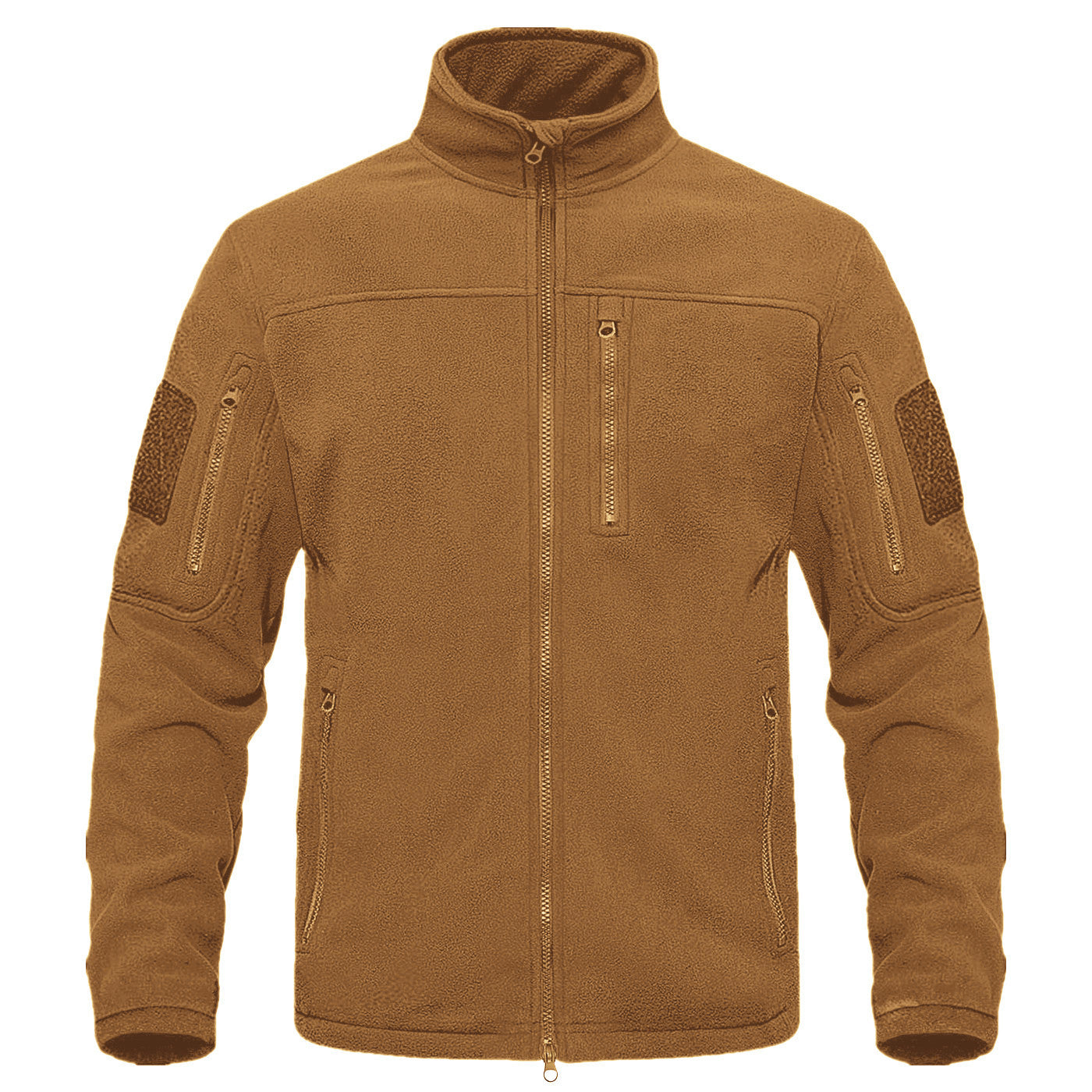 Herren Fleecejacke Vieltaschig Warm Hochschließend