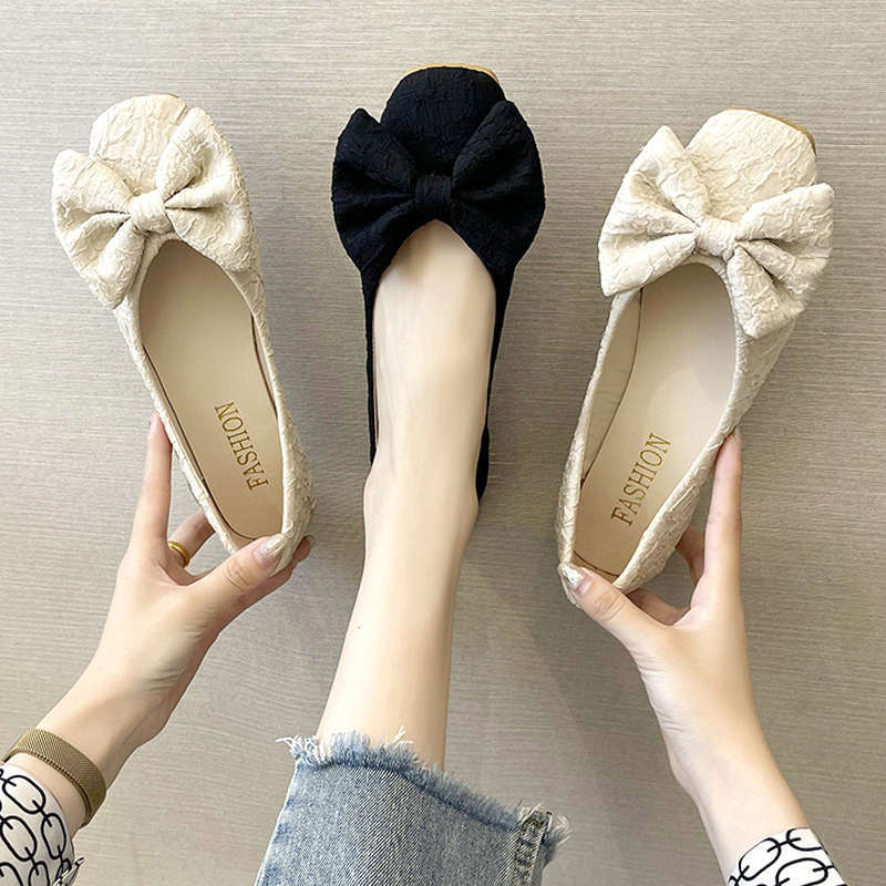 Damen Ballerinas mit Schleife Moderne Frauen Schuhe - BerlinGlamour