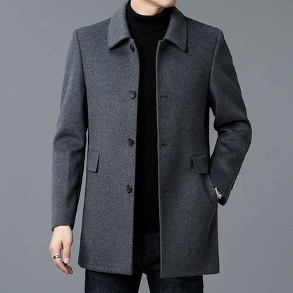 Herren Wollmantel Klassisch Eleganter Schnitt - BerlinGlamour