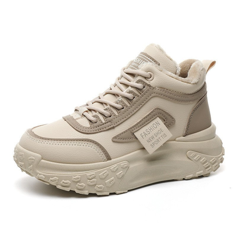Damen Sneaker High-Top Sport Schuhe Warm Rutschfest - BerlinGlamour