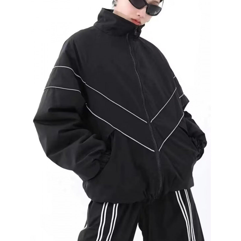 Sportliche Windjacke Herren Damen Reflektierend Wasserdicht