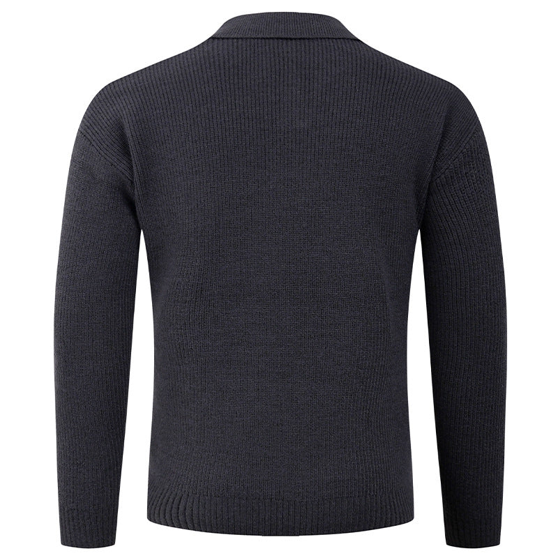 Herren Pullover Lässig Moderner Kragen