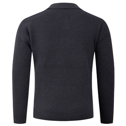 Herren Pullover Lässig Moderner Kragen