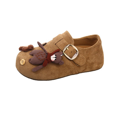 Damen Clogs Plüschig mit Tiermotiv