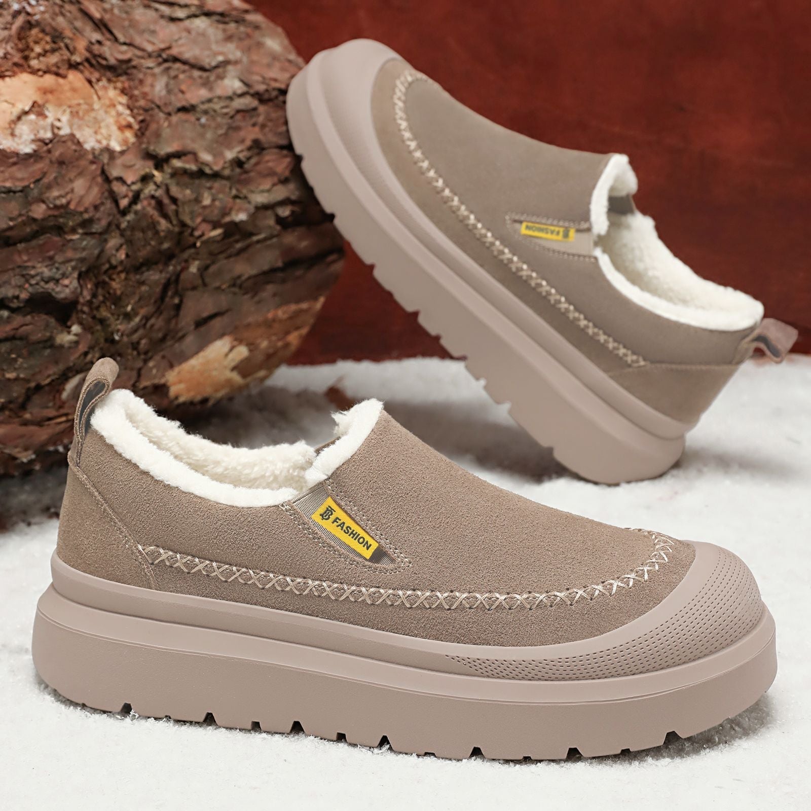 Damen Clogs Warm Kuschelig Innenfutter Winter - BerlinGlamour