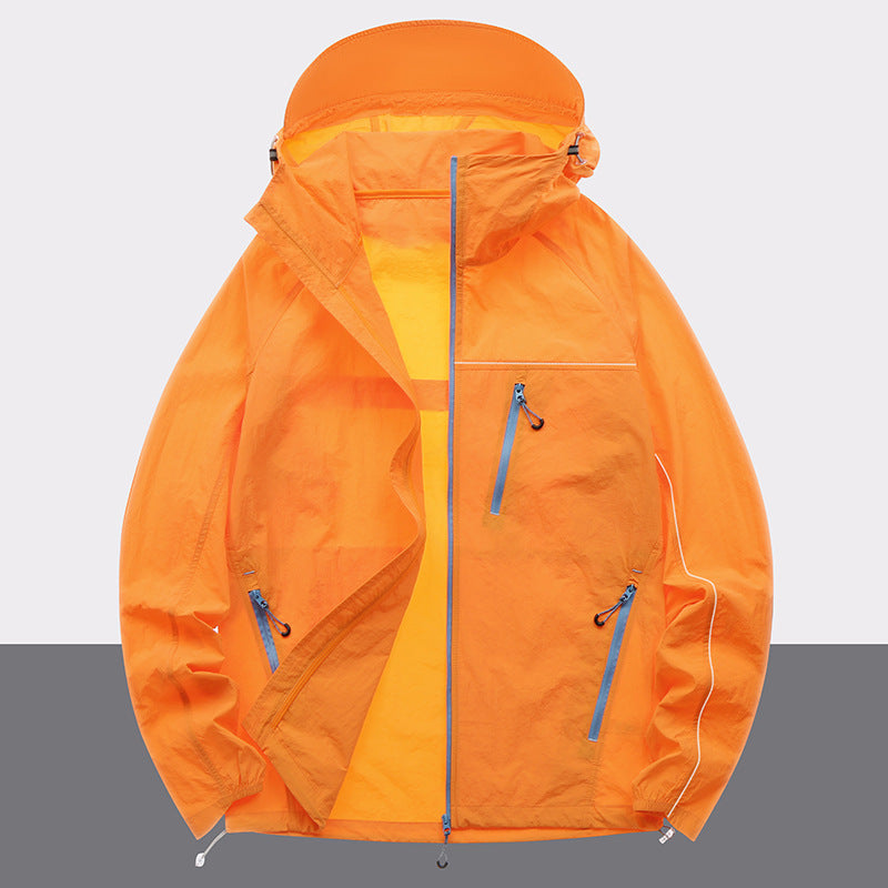 Herren Outdoor-Jacke wasserabweisend mit Reißverschlusstaschen