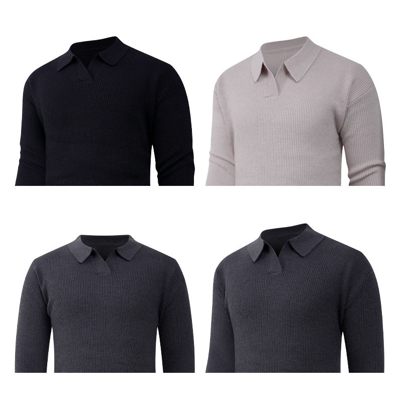 Herren Strickpullover Klassisch Strukturiert Modern - BerlinGlamour