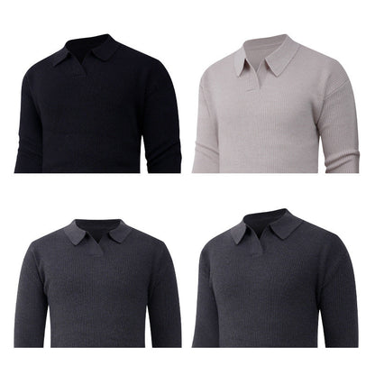 Herren Strickpullover Klassisch Strukturiert Modern - BerlinGlamour