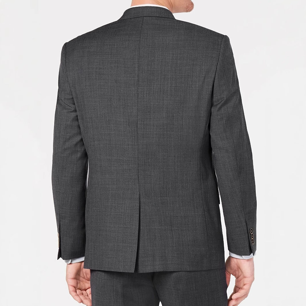 Herren Anzug Blazer Modern Slim Fit Schwarz