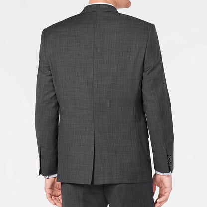 Herren Anzug Blazer Modern Slim Fit Schwarz